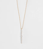 Hidden Shine Rhinestone Pendant Necklace