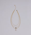 In The Details Dainty Layered Charm Necklace