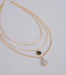 In The Details Dainty Layered Charm Necklace