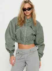 Thalya Bomber Jacket Green