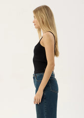 AFENDS Womens Sara - Rib Singlet - Black