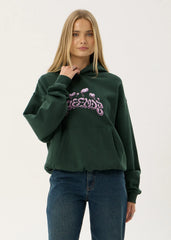 AFENDS Mens Devotion - Boxy Hood - Washed Pine