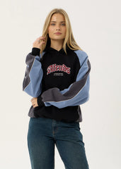 AFENDS Mens Occupancy - Paneled Boxy Hood - Black