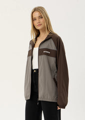 AFENDS Mens Spicy - Sports Spray Jacket - Olive