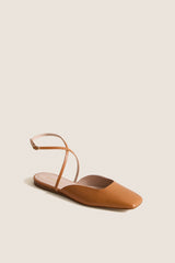 Cognac Leather Lillie Flats