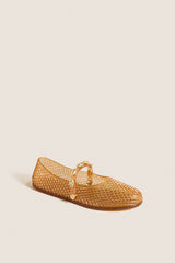 Caramel Iro Shells Jelly Flats