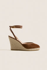Chestnut Suede Pasina Wedges