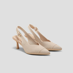 Pointed-Toe Slingback Heels (Addison)
