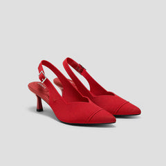 Pointed-Toe Slingback Heels (Addison)
