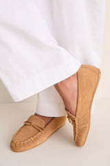 Golden Hour Sport Suede Britt Bow Loafers