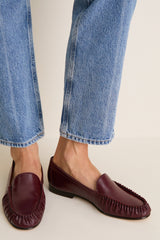Burgundy Prilla Loafers