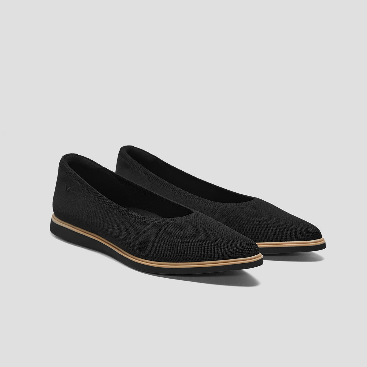 Pointed-Toe All-Day Standing Flats (Veronica)