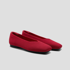 Square-Toe Margot V-Cut Flats (Margot 3.0)
