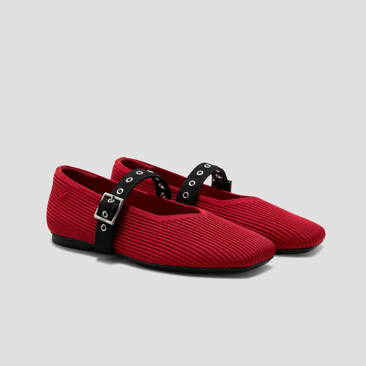Square-Toe Margot Mary Jane 3.0 (Myriel) - Ruby Red/Black