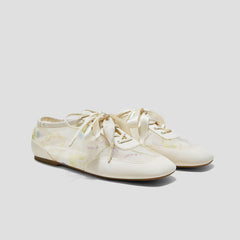 Healing Garden｜Square-Toe Lace-Up Sneakerinas (Cristina)