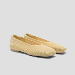 Square-Toe Margot V-Cut Flats (Margot 3.0)