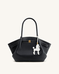Poodle Bag Charm - White