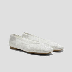 Square-Toe V-Cut Flats (Margot 3.0)