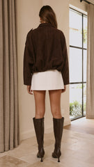 Leela Bomber Jacket - Brown