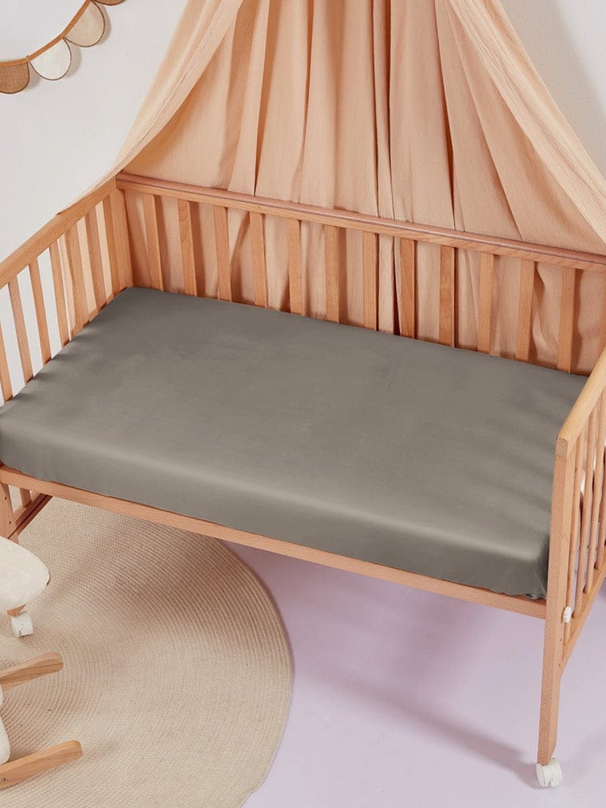 Soft Silk Crib Fitted Sheet