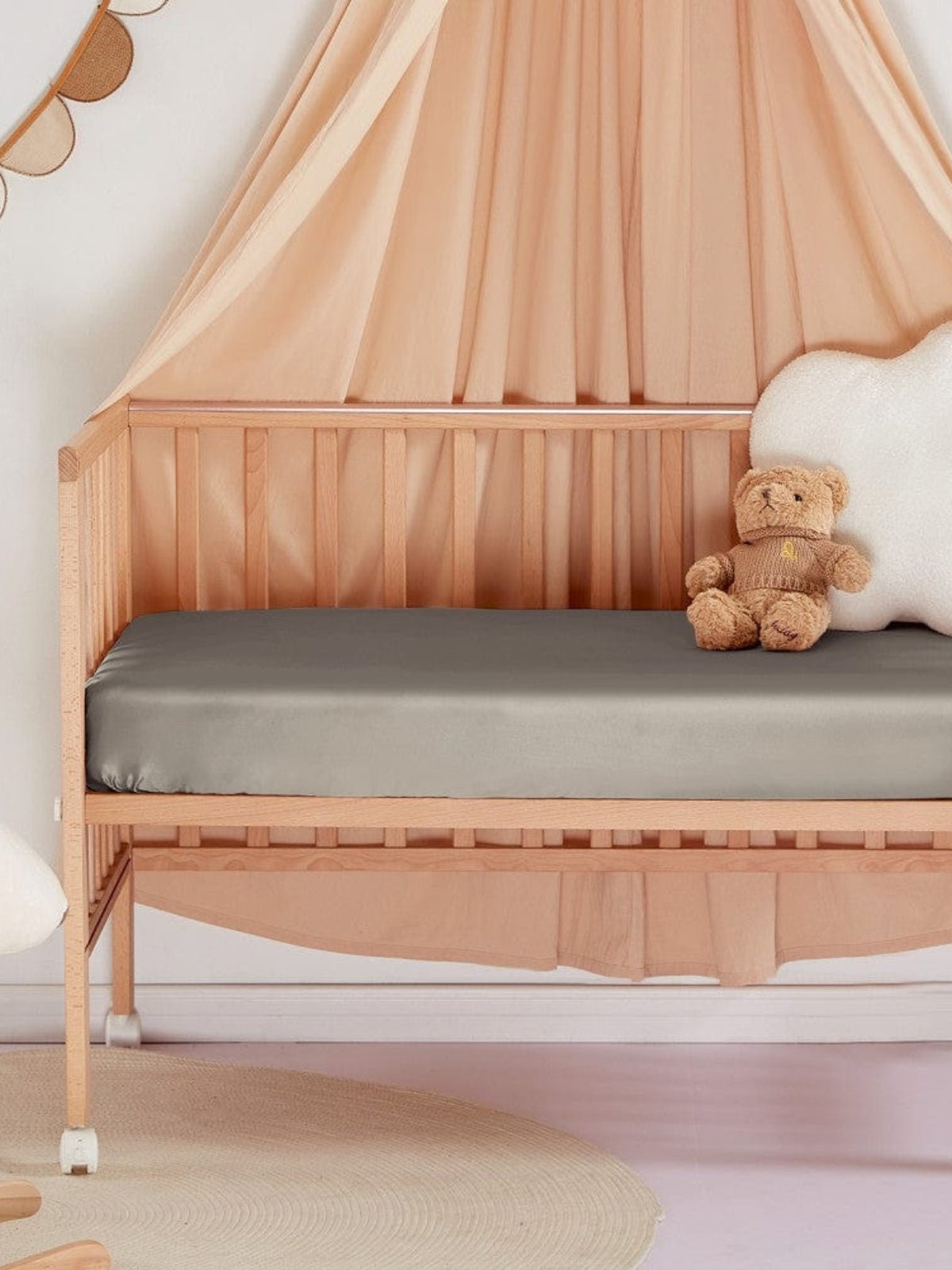 Soft Silk Crib Fitted Sheet