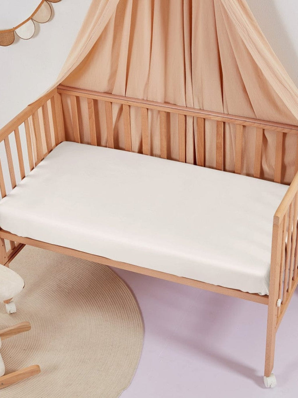 Soft Silk Crib Fitted Sheet