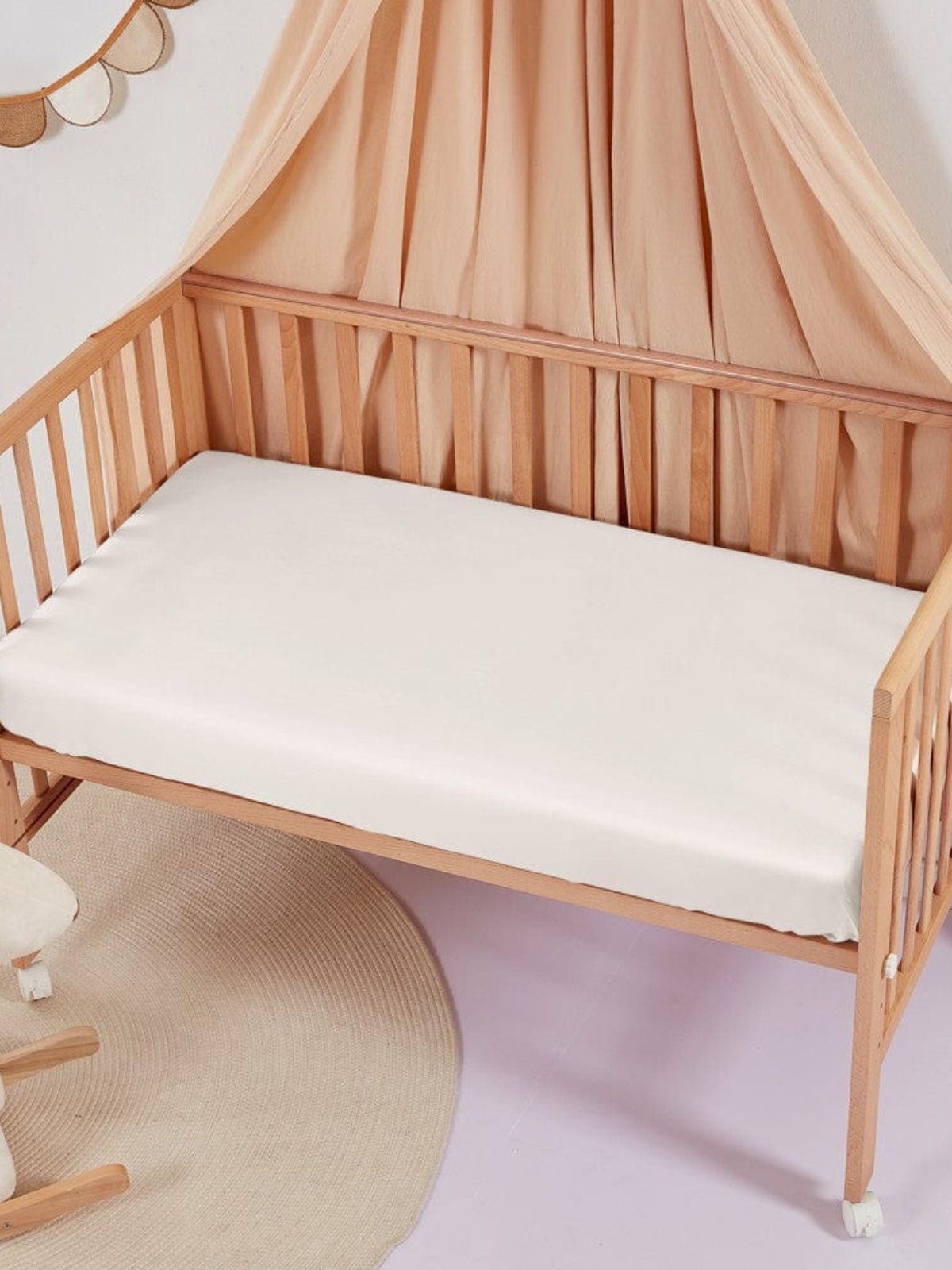 Soft Silk Crib Fitted Sheet