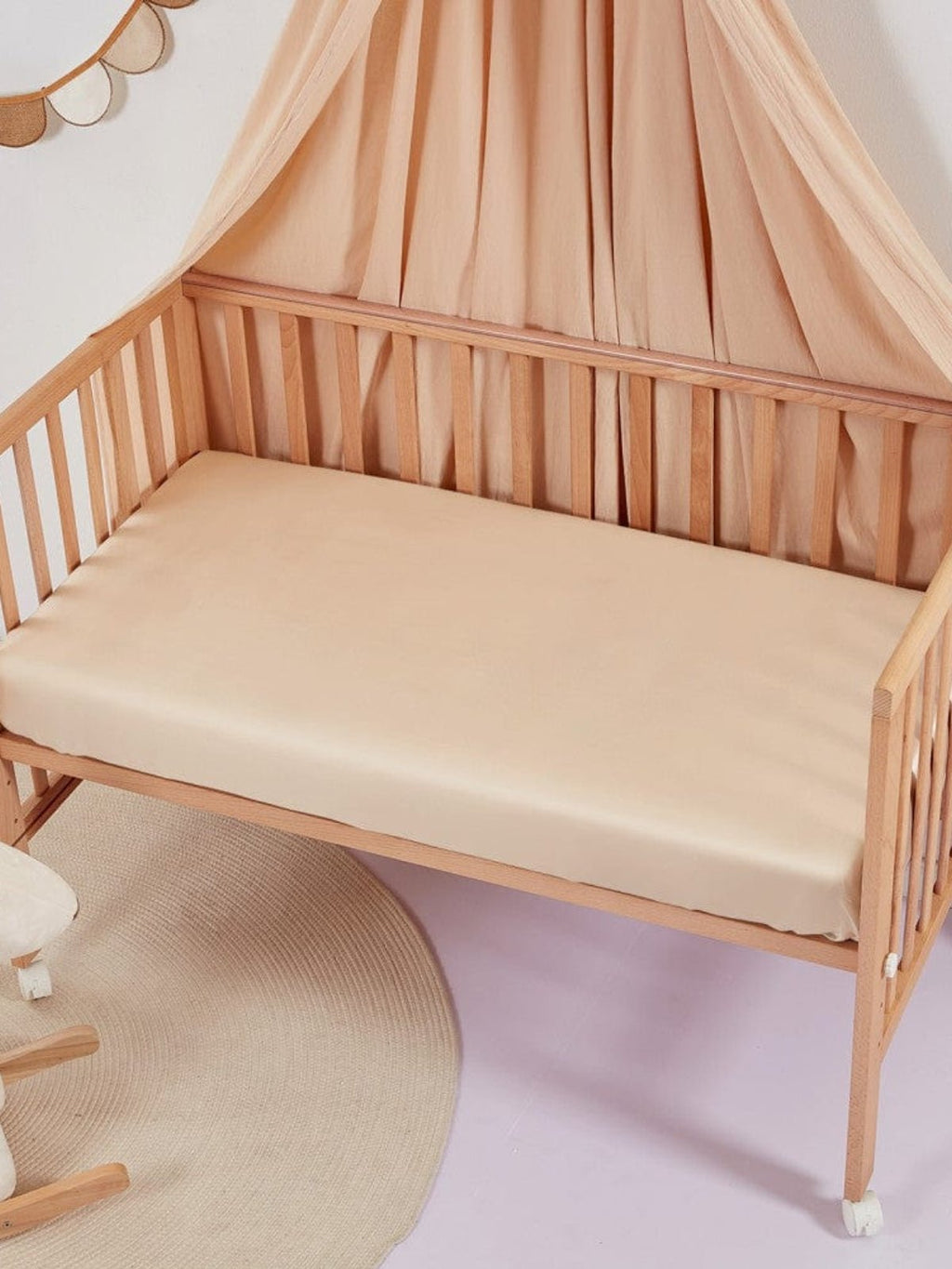 Soft Silk Crib Fitted Sheet