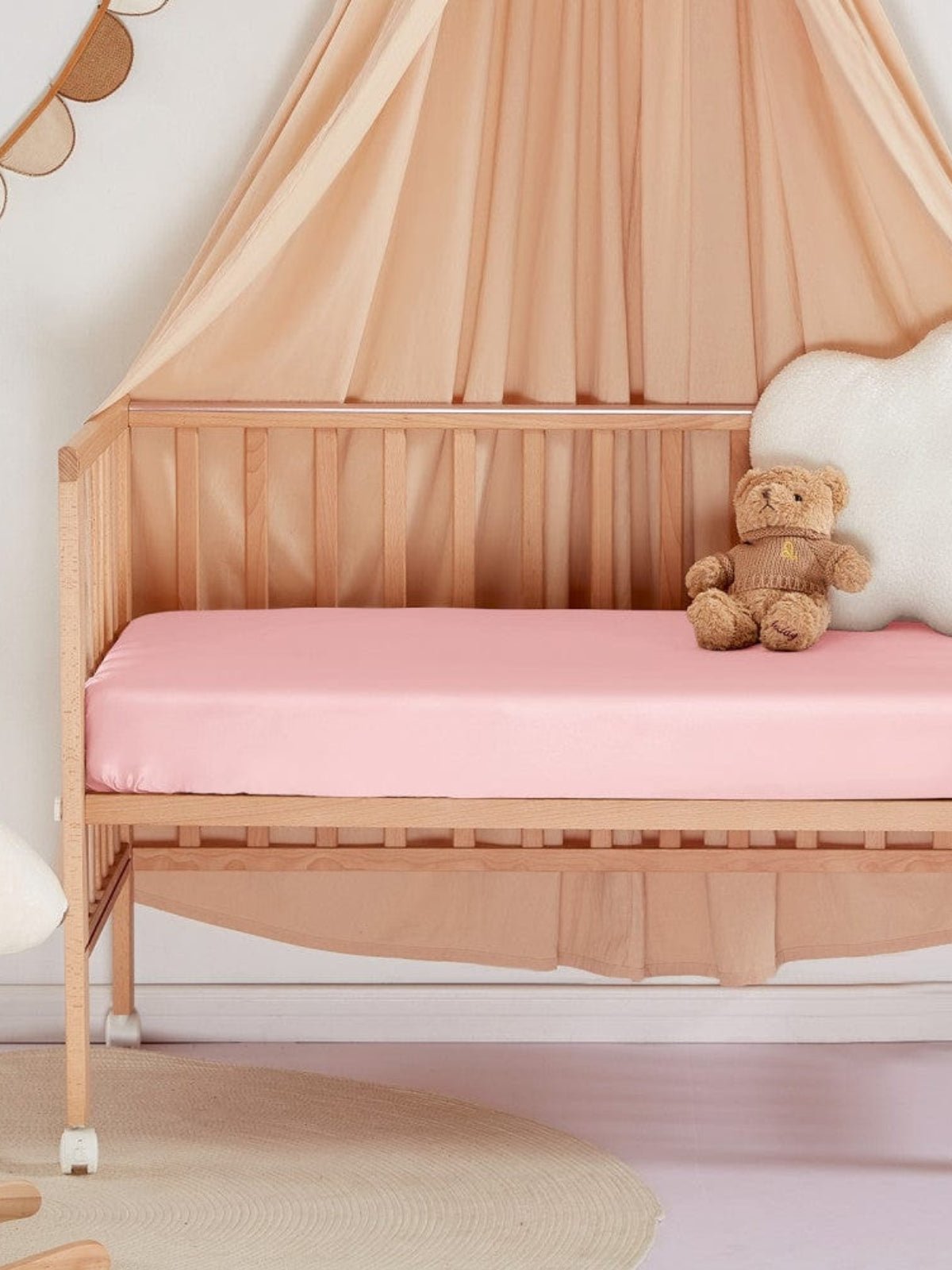 Soft Silk Crib Fitted Sheet