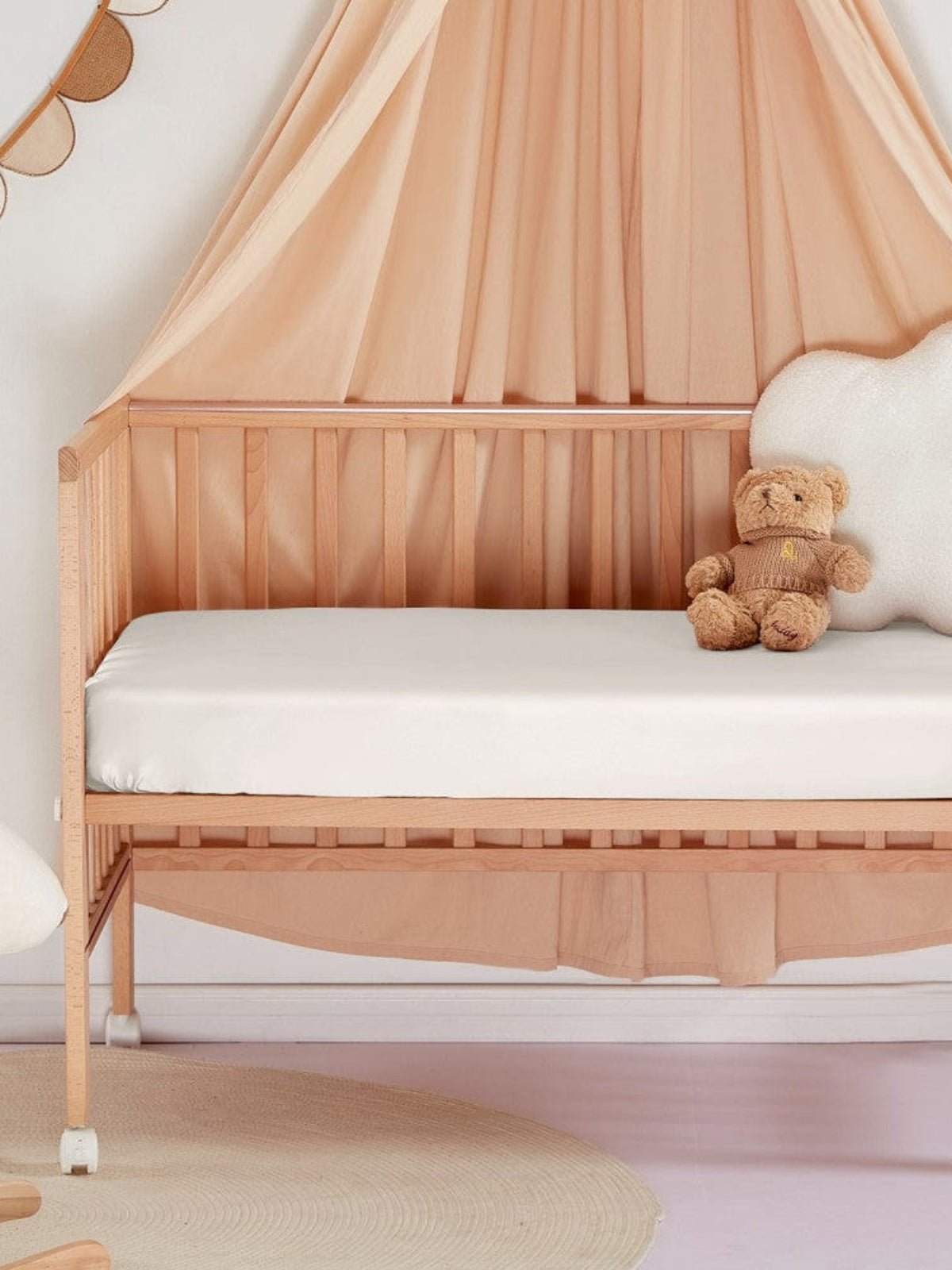 Soft Silk Crib Fitted Sheet
