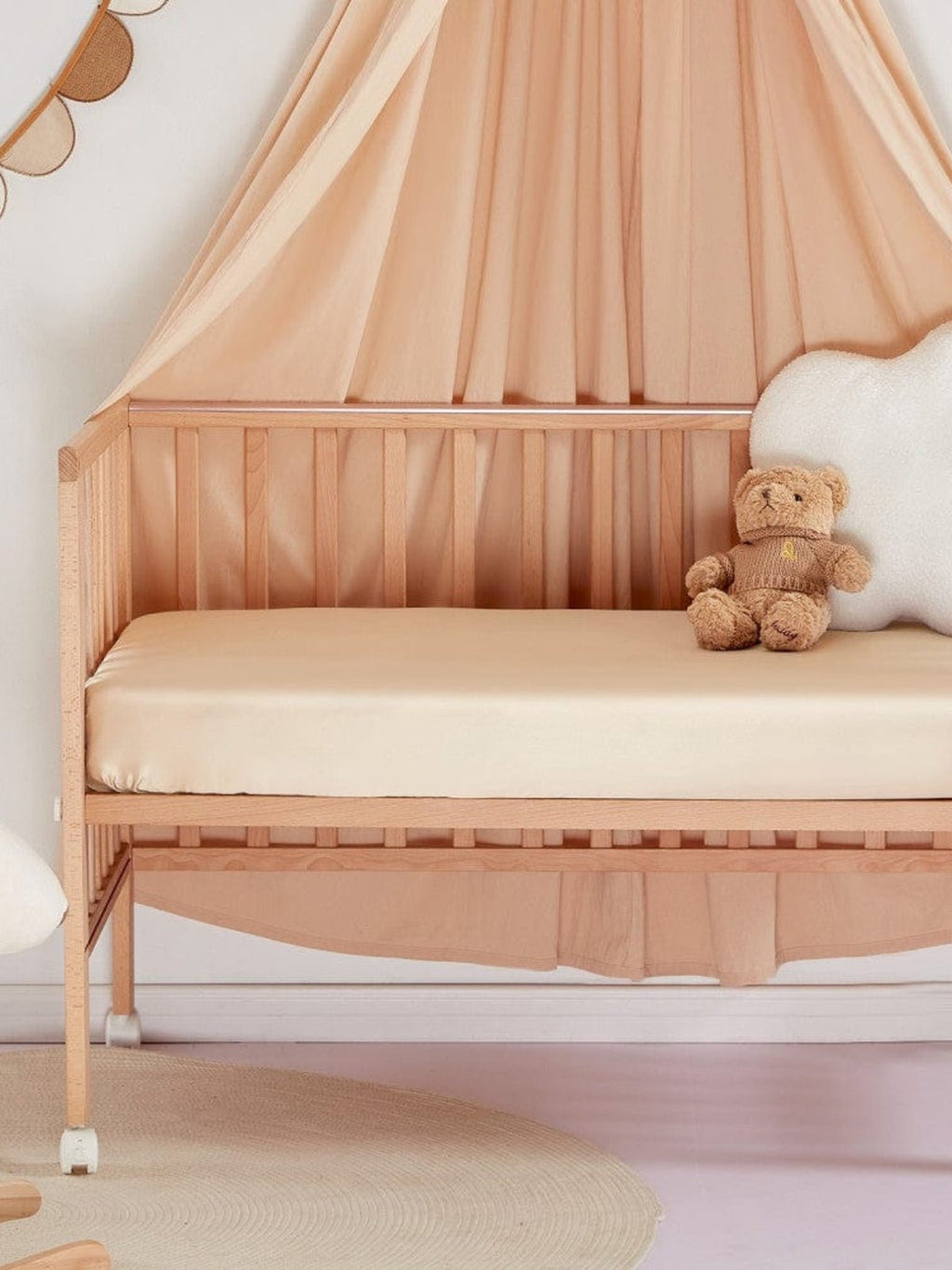 Soft Silk Crib Fitted Sheet