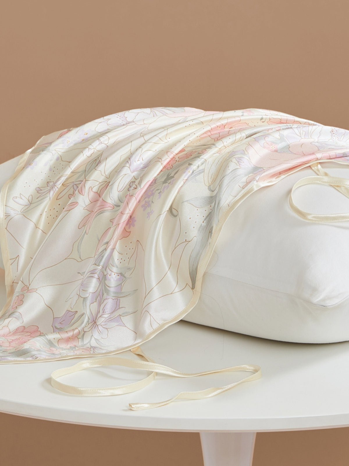 Printed Soft Silk Pillow Cover