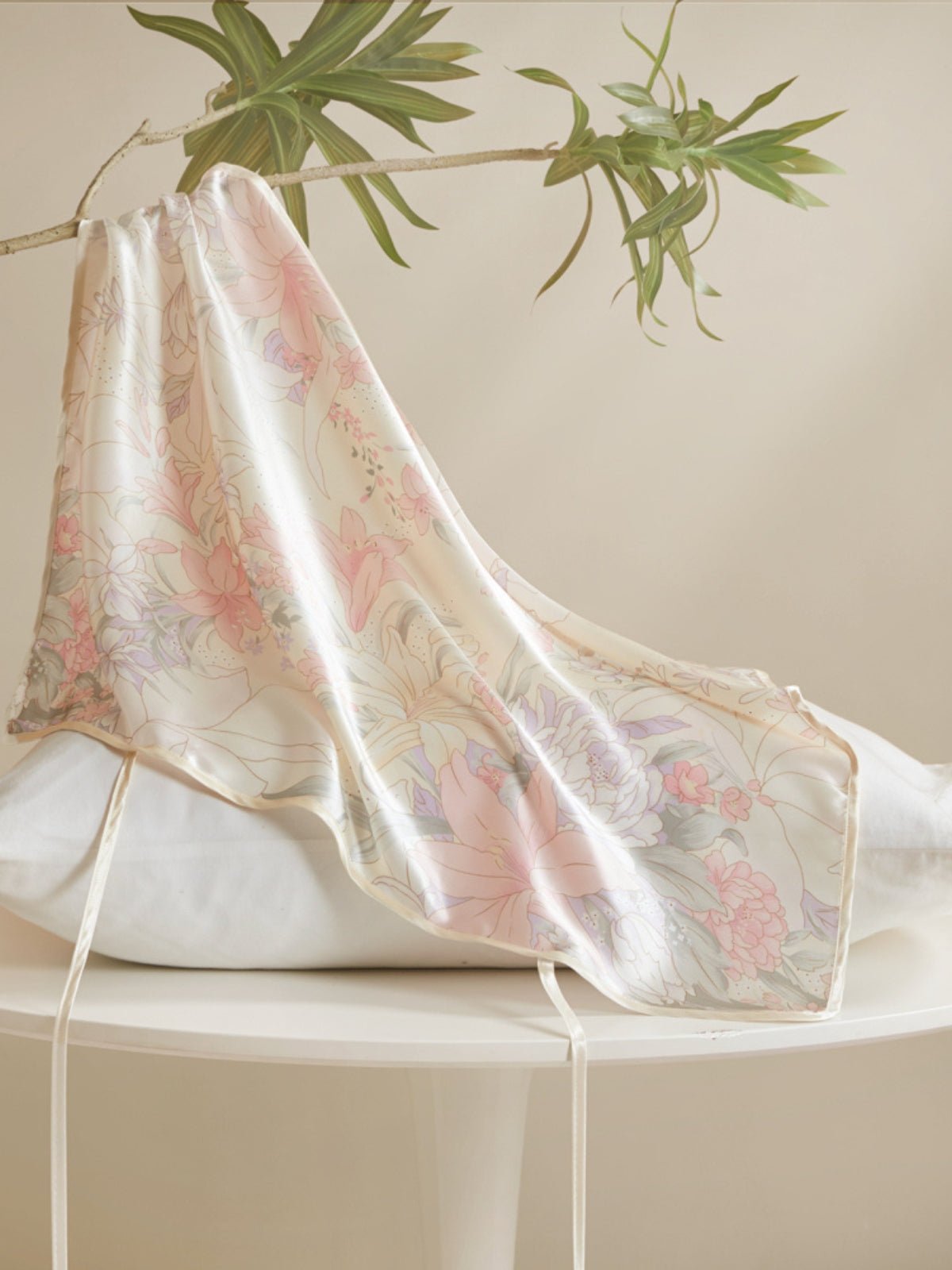 Printed Soft Silk Pillow Cover