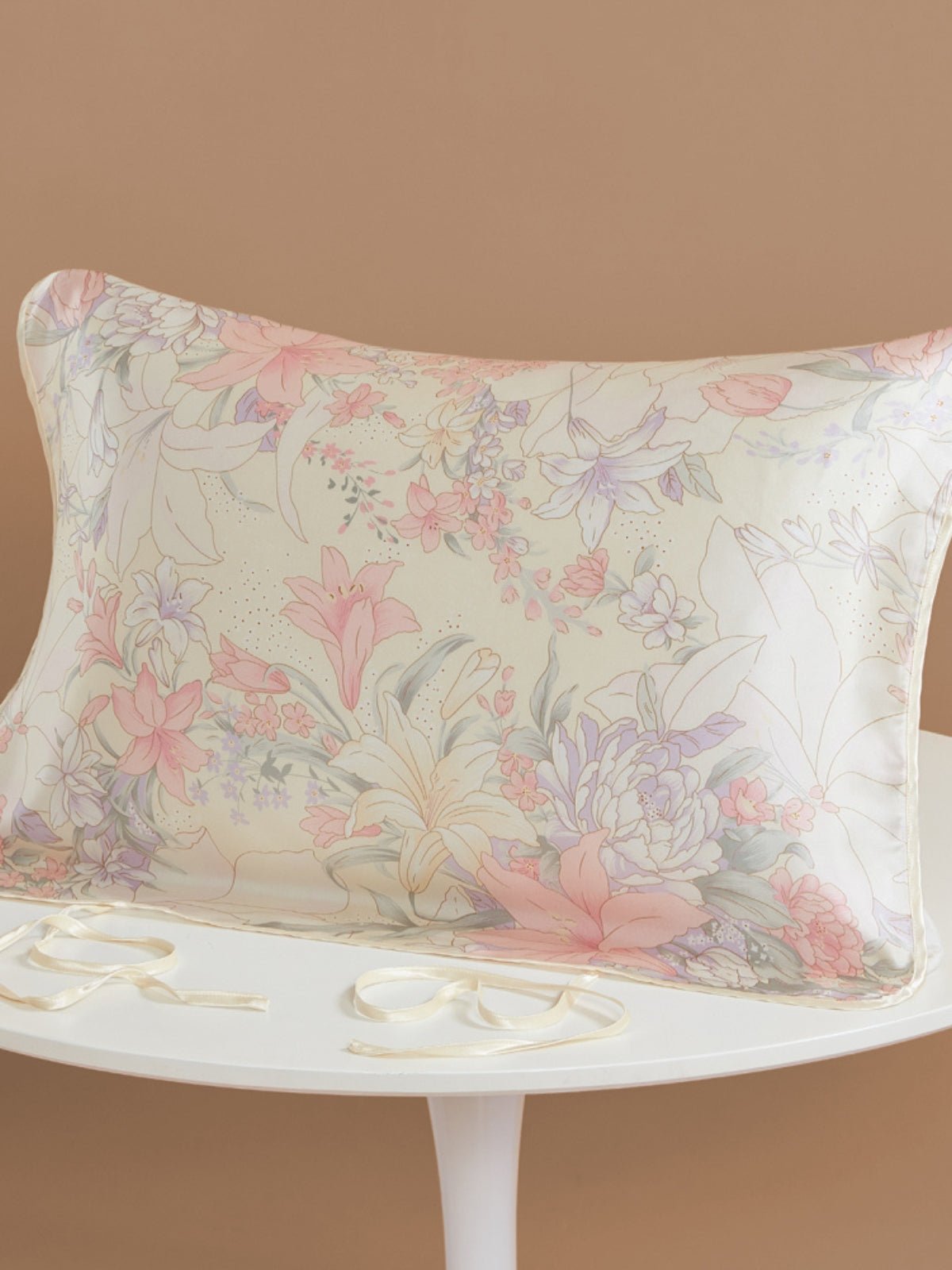 Printed Soft Silk Pillow Cover