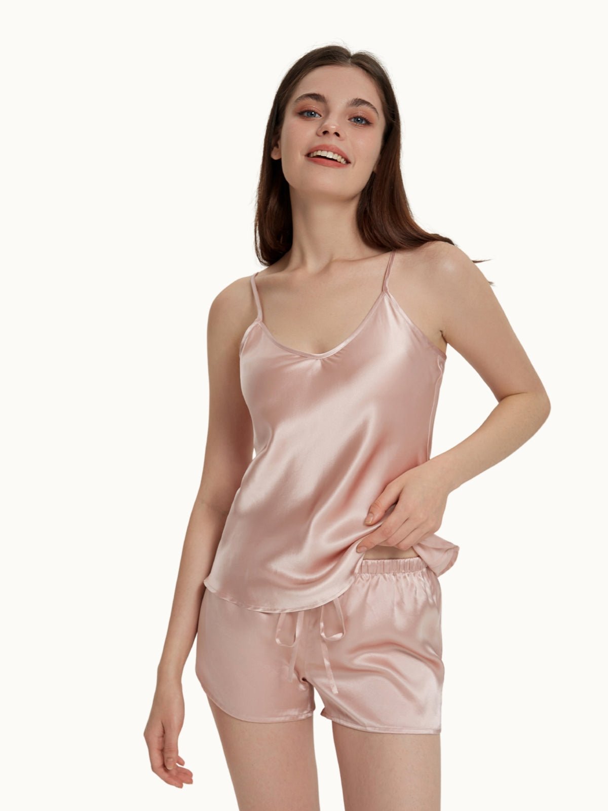 Elegant Mulberry Silk Camisole Set