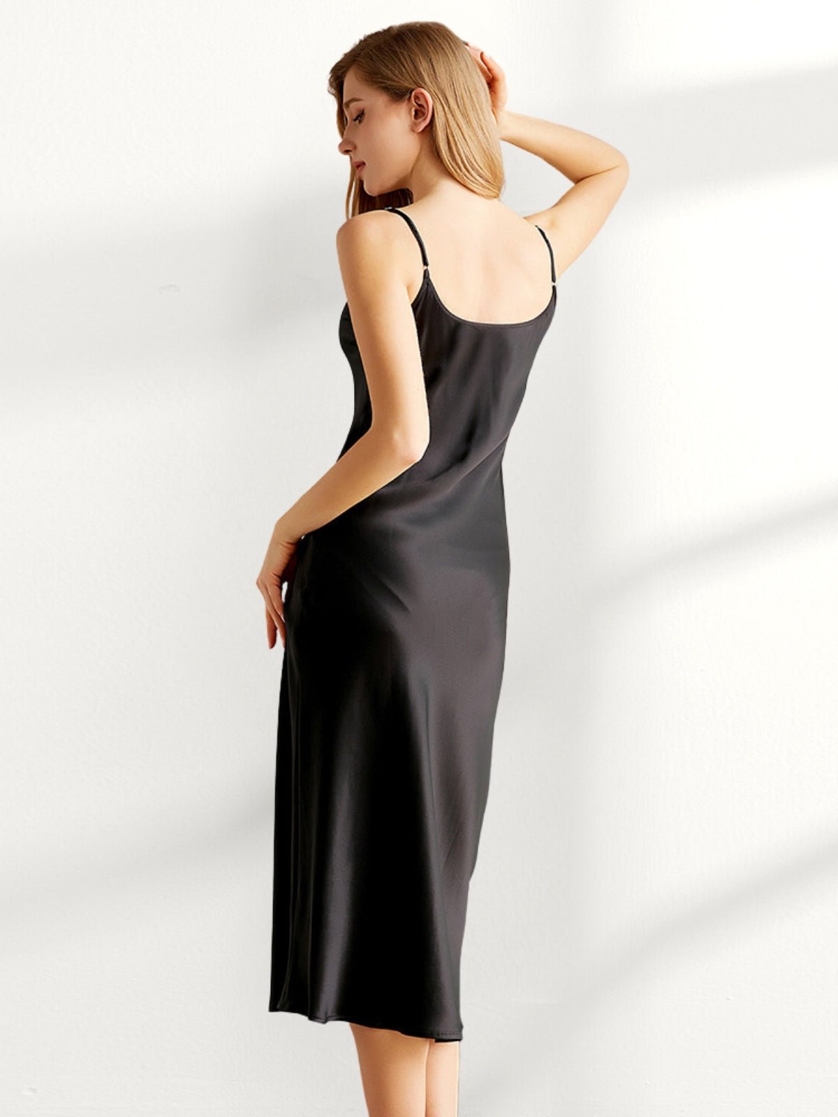 Elegant Mulberry Silk Slip Dress