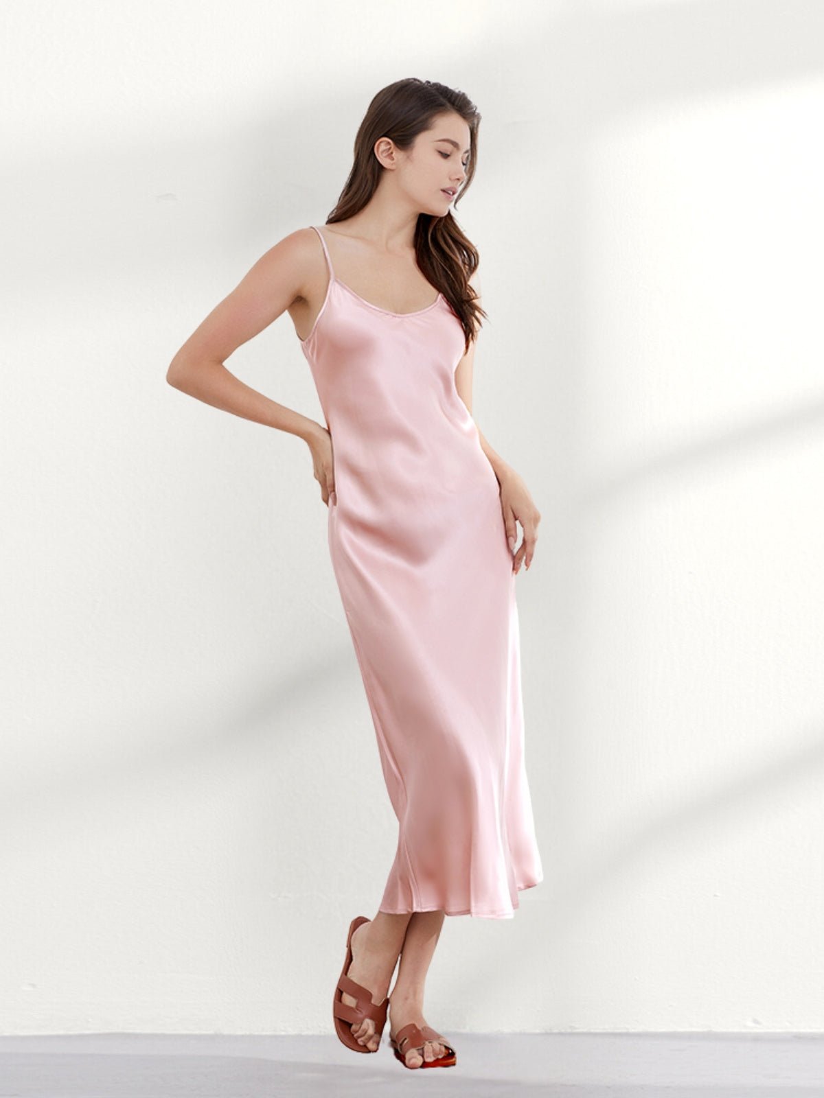 Elegant Mulberry Silk Slip Dress
