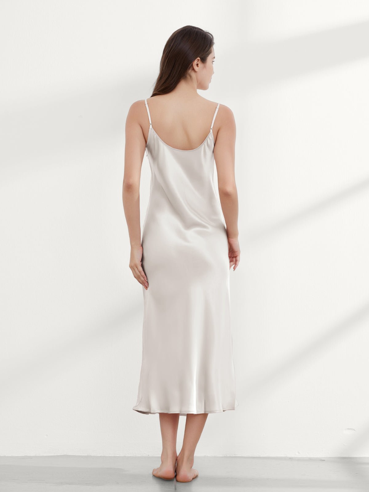 Elegant Mulberry Silk Slip Dress