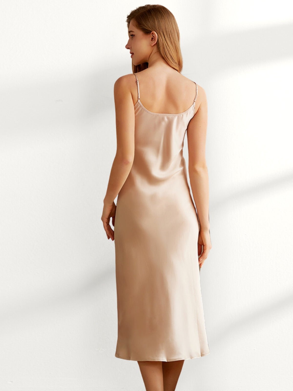 Elegant Mulberry Silk Slip Dress