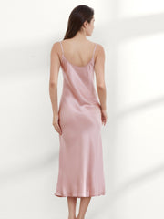 Elegant Mulberry Silk Slip Dress