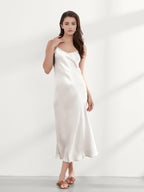 Elegant Mulberry Silk Slip Dress