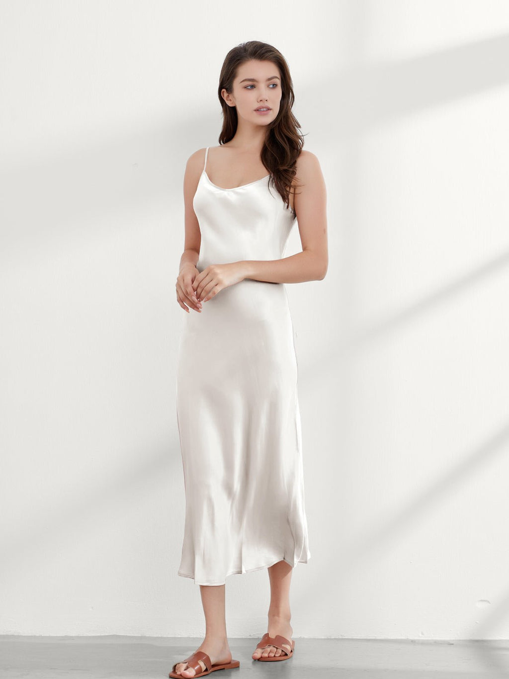 Elegant Mulberry Silk Slip Dress