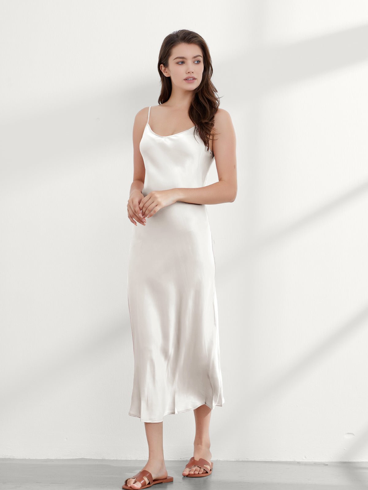 Elegant Mulberry Silk Slip Dress