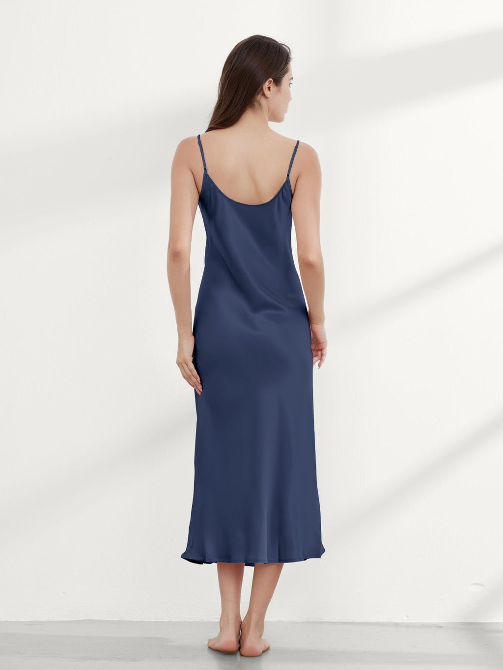 Elegant Mulberry Silk Slip Dress