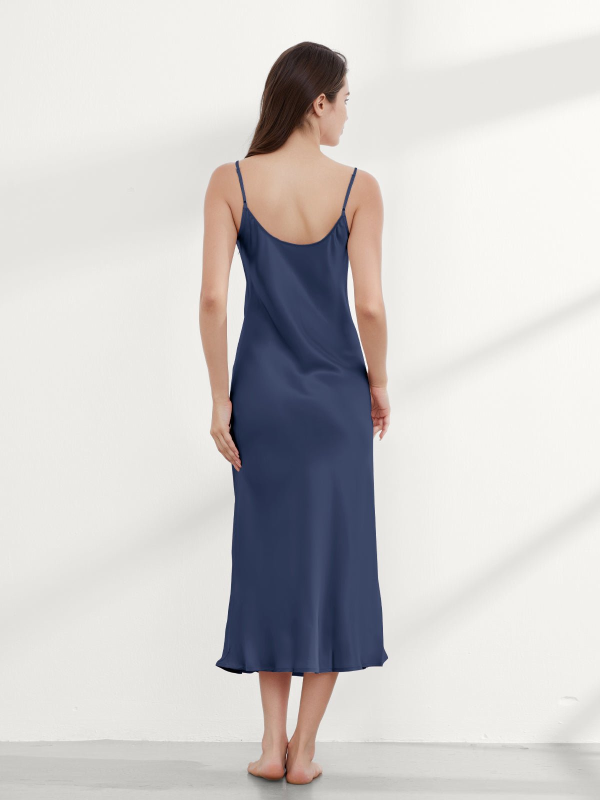 Elegant Mulberry Silk Slip Dress