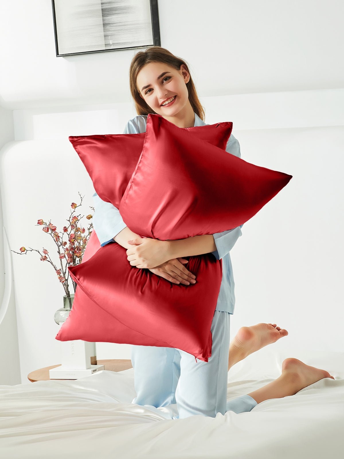 Soft Mulberry Silk Pillowcase with Hidden Zipper