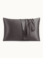 2 Pack Soft Silk Pillowcases with Hidden Zipper