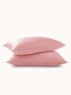 2 Pack Soft Silk Pillowcases with Hidden Zipper