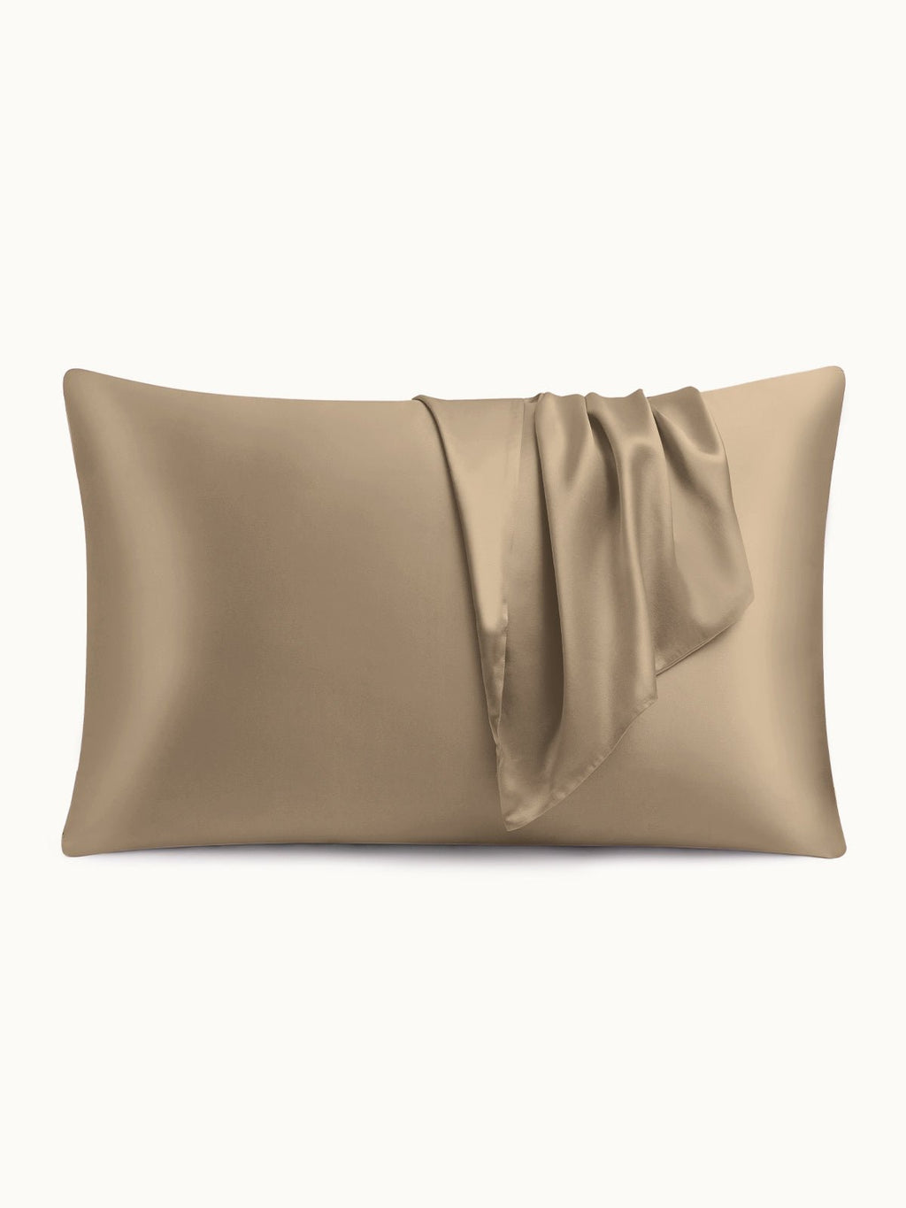 2 Pack Soft Silk Pillowcases with Hidden Zipper