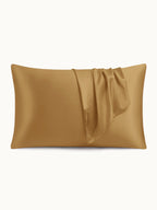 2 Pack Soft Silk Pillowcases with Hidden Zipper